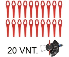 Plastikiniai vėjapjovės peiliukai 20vnt.