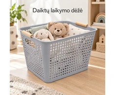 Plastikinis daiktų laikymo krepšys su rankenomis TR2365C