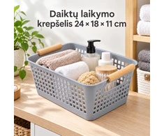 Plastikinis daiktų laikymo krepšys su rankenomis TR2365
