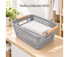 Plastikinis daiktų laikymo krepšys su rankenomis TR2365B