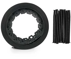 Plastikinis vejos apvadas - bortelis 10m +20 vinių