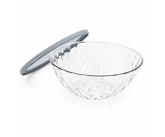 Plastikinių maisto laikymo indelių rinkinys su dangteliais 3 vnt.