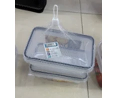Plastikinių maisto laikymo indų rinkinys su dangčiais (2 vnt.) TR2358D