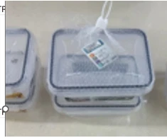 Plastikinių maisto laikymo indų rinkinys su dangčiais (2 vnt.) TR2358E