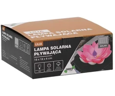 Plūduriuojanti saulės energijos lempa „Lelija“ RGB 18 x 18 x 6 cm