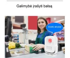 Praėjimo skambutis (galima įrašyti balsą)