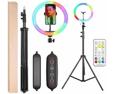 Aptel RGB LED žiedinė lempa