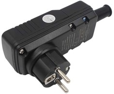 Saugos RCD adapteris (nuotėkio relė su TEST/RESET mygtukais)