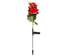 Saulės energija maitinama dekoratyvinė LED lempa „Rožė“, 70 cm
