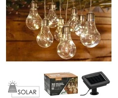 Saulės energija maitinama LED girlianda su lemputėmis 20 LED, 5,8 m