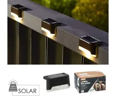 Saulės šviestuvų rinkinys „Linus“ – 4 vnt., LED, šiltai balta šviesa