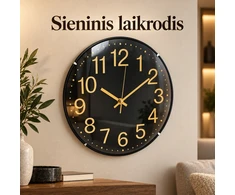Sieninis laikrodis juodu ciferblatu TR2250G