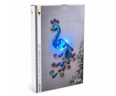 Sienos dekoracija „povas“ su saulės panele ir LED apšvietimu