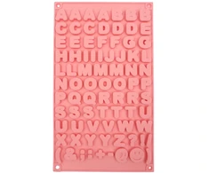 Silikoninė forma raidėms – 29,5 × 17 × 0,6 cm