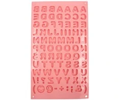 Silikoninė forma raidėms – 29,5 × 17 × 0,6 cm