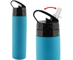 Silikoninė gertuvė 600ml. - Juoda