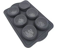 Silikoninė keksiukų kepimo forma (6 vietų)