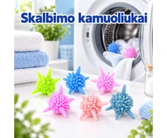 Skalbimo kamuoliukai, 6 vnt.
