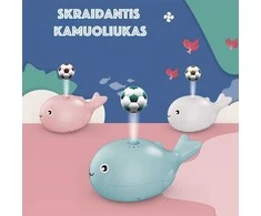 Skraidantis kamuoliukas "Banginis" - Balta