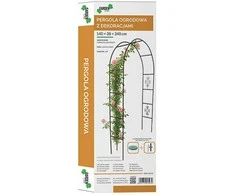Sodo pergola su dekoracijomis 140 × 38 × 240 cm