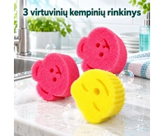 Spalvotų valymo kempinėlių rinkinys, 3 vnt. TR2289E