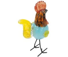 Stiklinė dekoracija „Gaidys“ – 12×8.5×23 cm