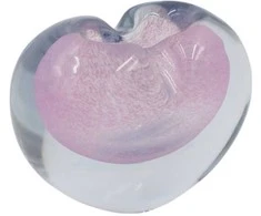 Stiklinė širdelės formos dekoracija/vaza – 15×8.5×11 cm