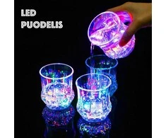 Stiklinė su LED