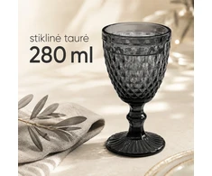 Stiklinė taurė (Juoda)
