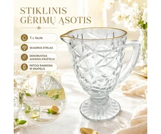 Stiklinis ąsotis "Gold"