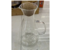Stiklinis ąsotis su kamštiniu dangteliu 1600 ml