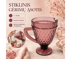 Stiklinis ąsotis "Violetinė"