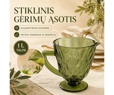 Stiklinis ąsotis "Žalias"