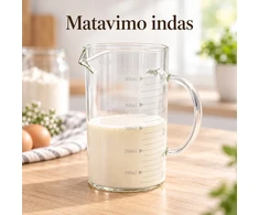 Stiklinis matavimo ąsotis 500 ml