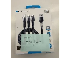 Universalus 3 viename įkrovimo laidas EZRA DC302 15 W