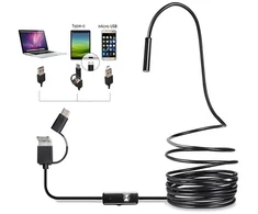USB endoskopinė kamera 5 m su LED apšvietimu (Type-C / Micro USB)