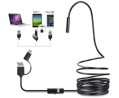 USB endoskopinė kamera 5 m su LED apšvietimu (Type-C / Micro USB)