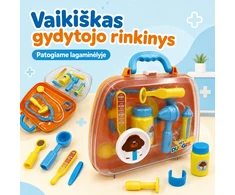 Vaikiškas gydytojo rinkinys lagaminėlyje