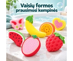 Vaisiaus formos dušo kempinė