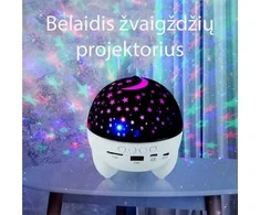 Žvaigždžių Projektorius kolonėlė (įkraunamas)