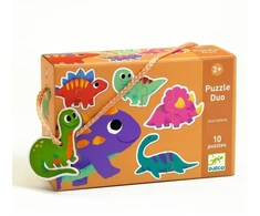 Djeco Dviejų dalių dėlionės - Dinozaurai (20 vnt.)