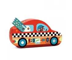 Djeco Siluetų dėlionė - Sportinis automobilis (16 detalių) ( DJ07273 )