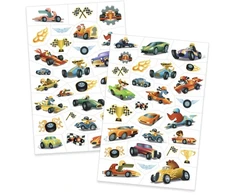 Djeco Tatuiruotės - Greiti automobiliai (50+ tatuiruočių)