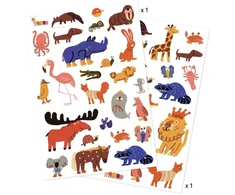 Djeco Tatuiruotės - Linksmi gyvūnai (50+ tatuiruočių)