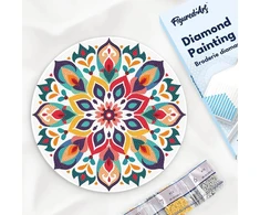 Figured'Art Deimantinės mozaikos ant medžio rinkinys - Mandala