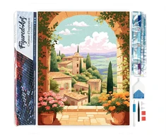 Figured'Art Deimantinės mozaikos rinkinys - Toskana gėlėse