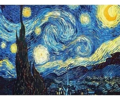 Figured'Art Deimantinės mozaikos rinkinys - Van Gogh "Žvaigždėta naktis"