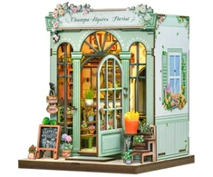 Figured'Art Pasidaryk pats rinkinys - Book Nook Paryžiaus gėlių parduotuvė