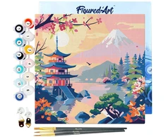 Figured'Art Tapybos pagal skaičius rinkinys - Fuji kalnas