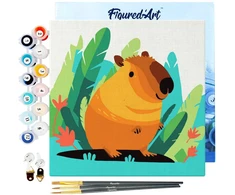 Figured'Art Tapybos pagal skaičius rinkinys - Kapibara